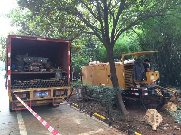 湖南商学院5孔Ф160mm 电力拉管工程