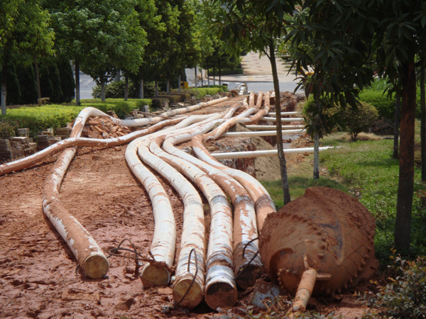 三一重工总部电力拉管施工